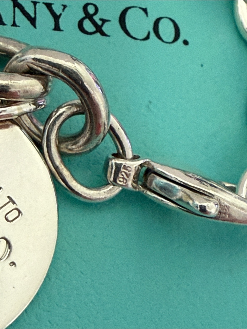 9” Length Tiffany & Co. Please Return To Tiffany Round Tag Bracelet - Picture 6 of 12